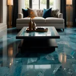 Luxurious marble flooring for a sophisticated home interior.
